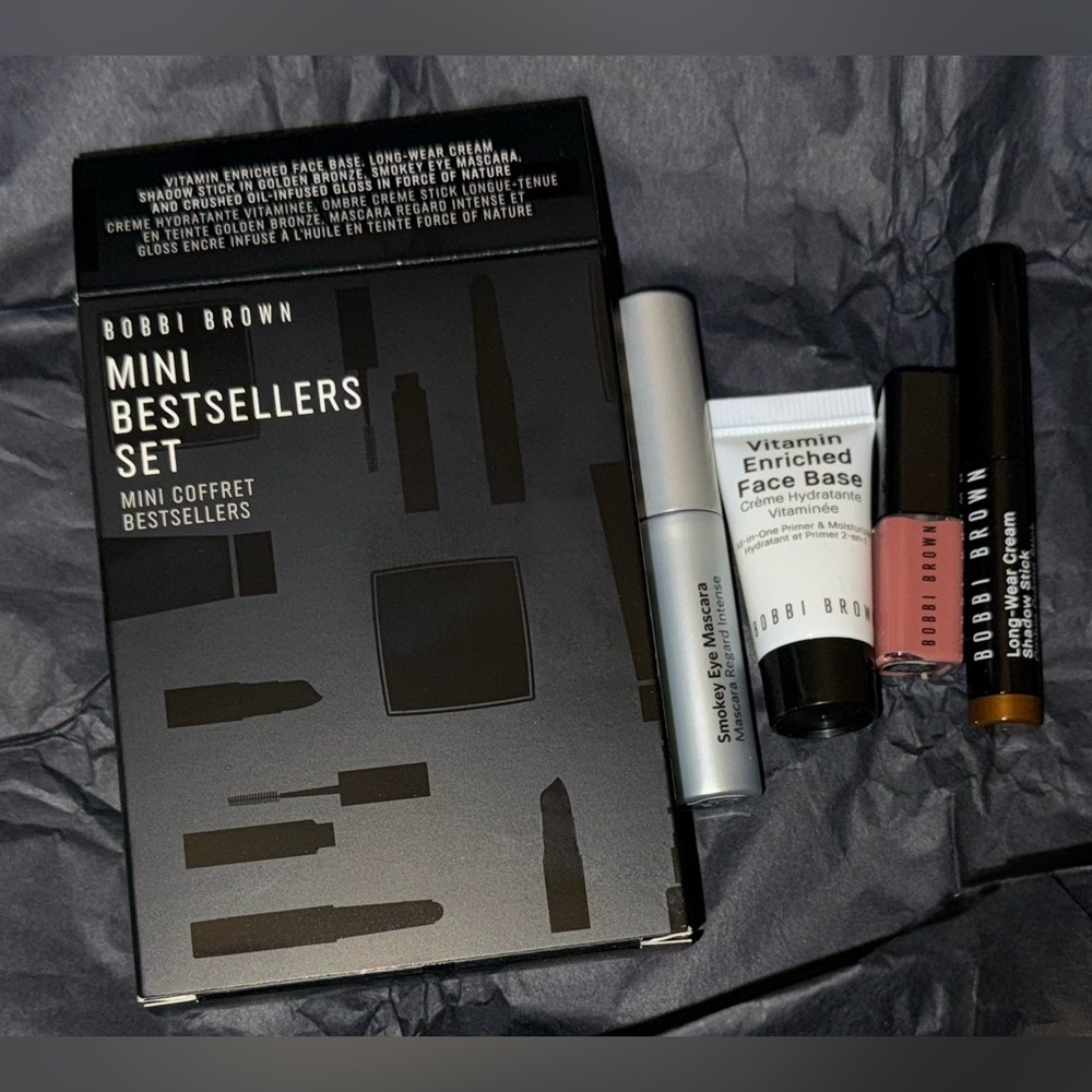 Bobbi Brown Eyeshadow, Lip Gloss, Mascara, & 2 Face Base Bundle